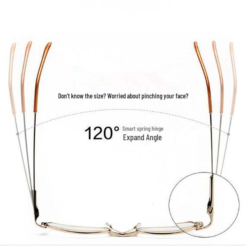 Compact Aluminum Alloy Reading Glasses with Resin Lenses - Pen Holder Style