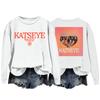 Women's Fashion Casual Long Sleeve Loose Printed Sweatshirt