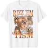 Autism Funny Rizz Em with The Tism Meme Autistic Hyrax TShirt Cute Animal Print Graphic Outfit Summer Fashion Streetwear Unisex
