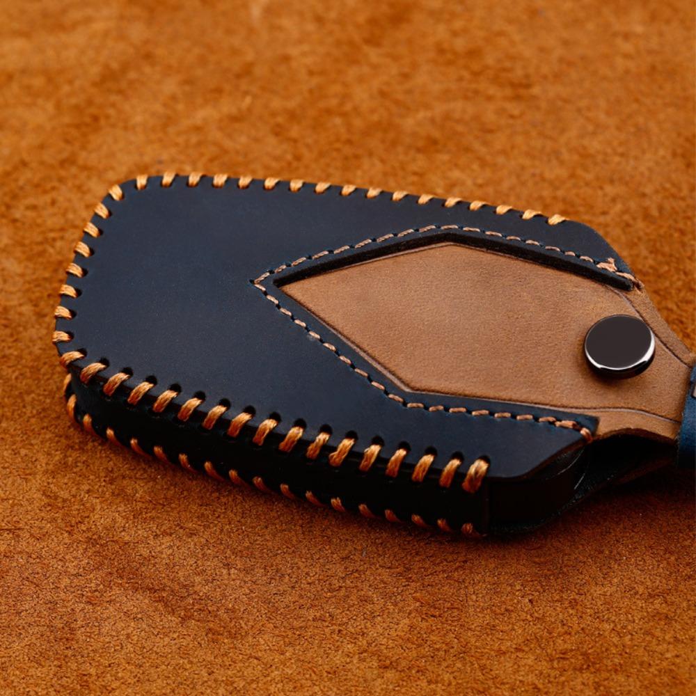 Für Toyota Autoschlüsselhülle Top-Grain Crazy Horse Leder Schlüsselhülle Luxus Schlüsselhülle Premium Schutz