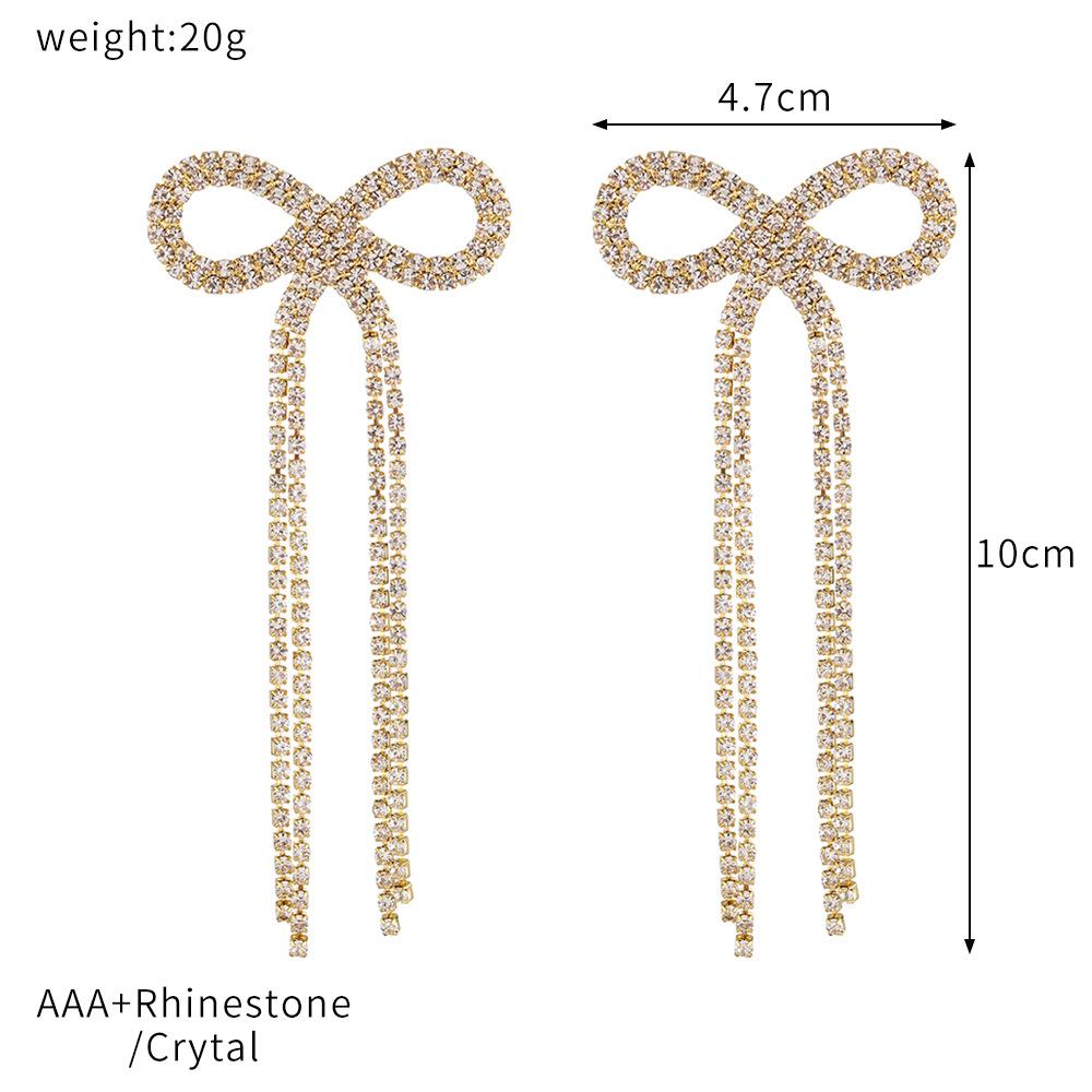Trendy Tassel Earrings Elegant Stud Earrings Bridal Stage Performance