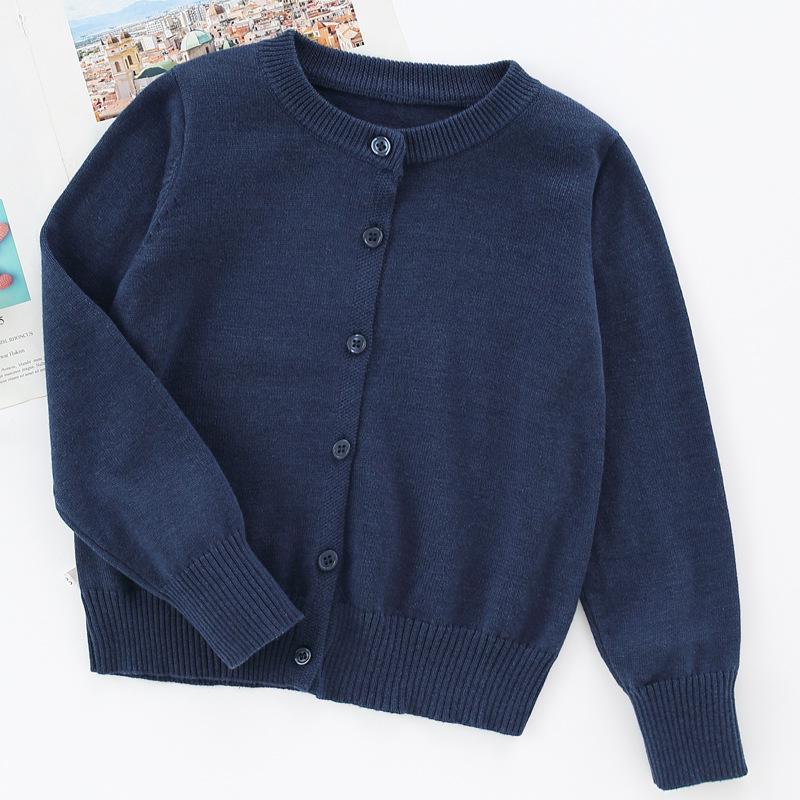 Spring Autumn 2025 Kids' Knit Cardigan Sweater Coat for Boys and Girls - Class Style