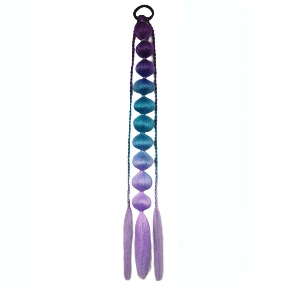 Lantern Braid Bubble Jumbo Braid Colorful Braided Ponytails Natural Twist Braid Bulk  for Women