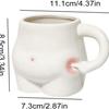 Taza de Cerámica de Moda con Lindo Diseño de Barriga Pellizcada - Perfecta para Café, Leche o Desayuno