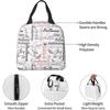 Fruit Of The Spirit Butterflies Lunch Box Reusable Lunch Bag Tote Bag Insulated Lunch Bag for Women Men Camping School