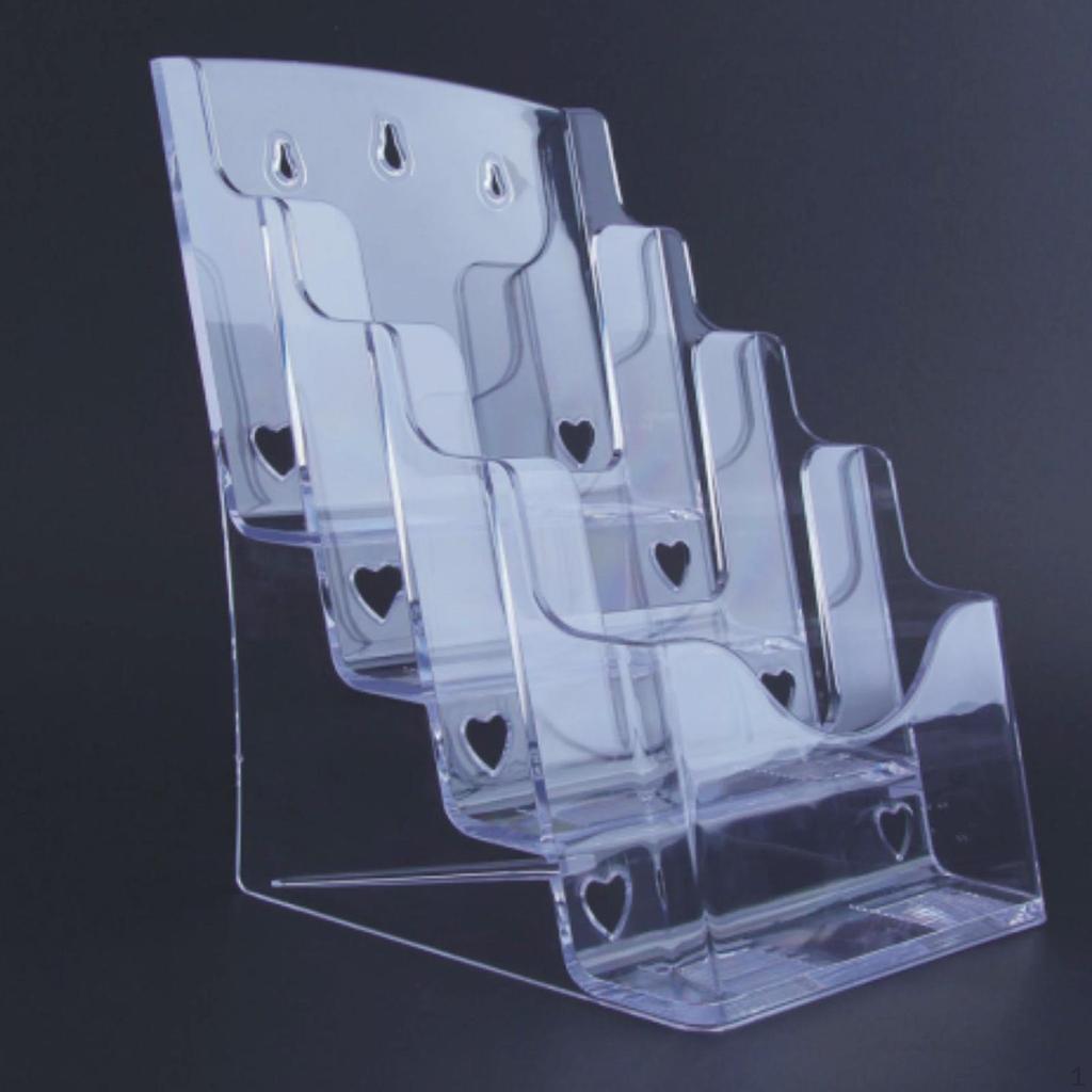 Acrylic Brochure Holder Display Stand Gifts Document Paper Literature Magazine