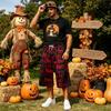Men's Loose Fit Halloween Print Cargo Shorts with Large Pockets