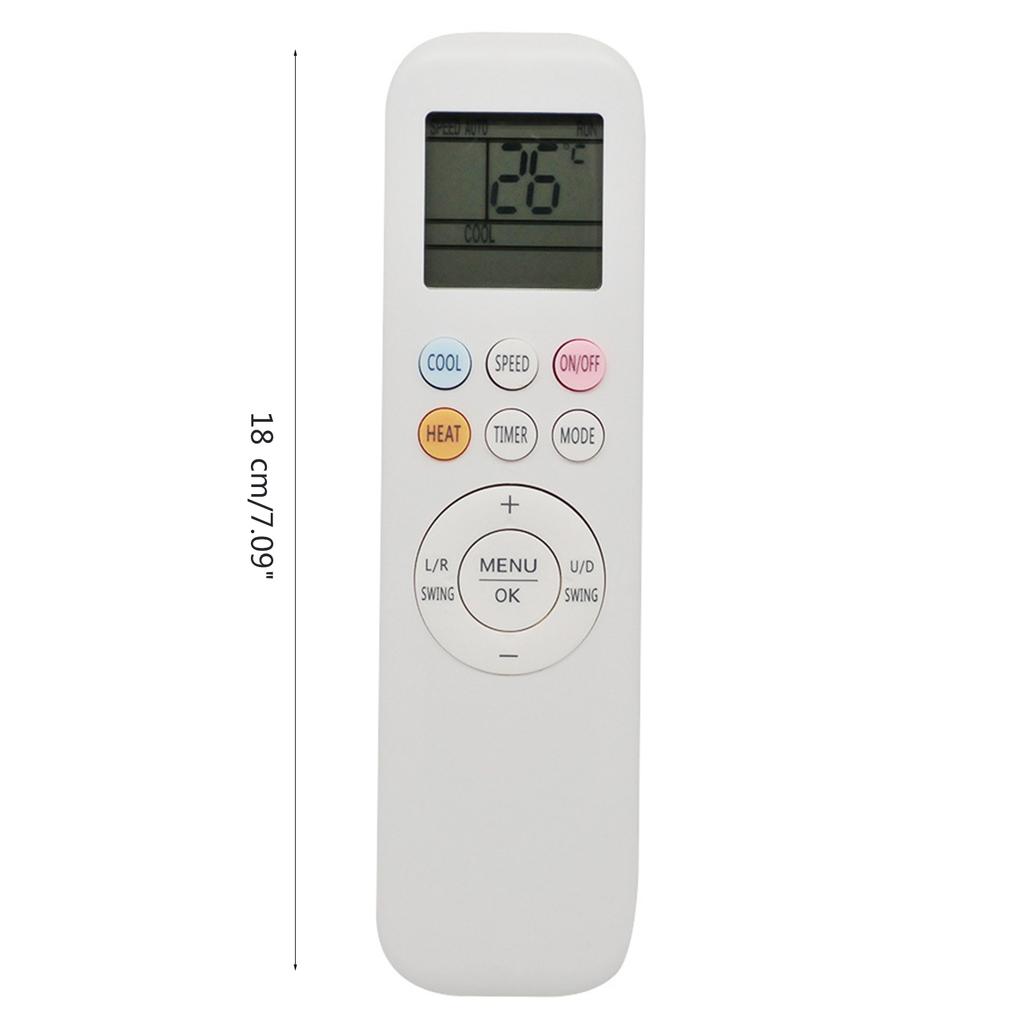 Universal Air Conditioner Remote Control Replacement for Aux YKR-T/011E Air Conditioning LCD A/C Controller White