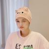 Cartoon Cute Cat Ear Dry Hair Cap, Face Wash Headband, Makeup Remover, Coral Velvet Absorbent Dry Hair Towel