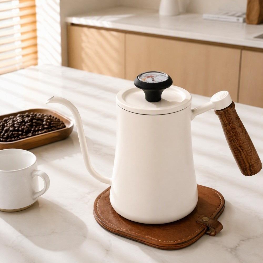 Temperature Meter Pour Over Kettle 550ml Capacity Stainless Steel Pot Water Pot Tea Making