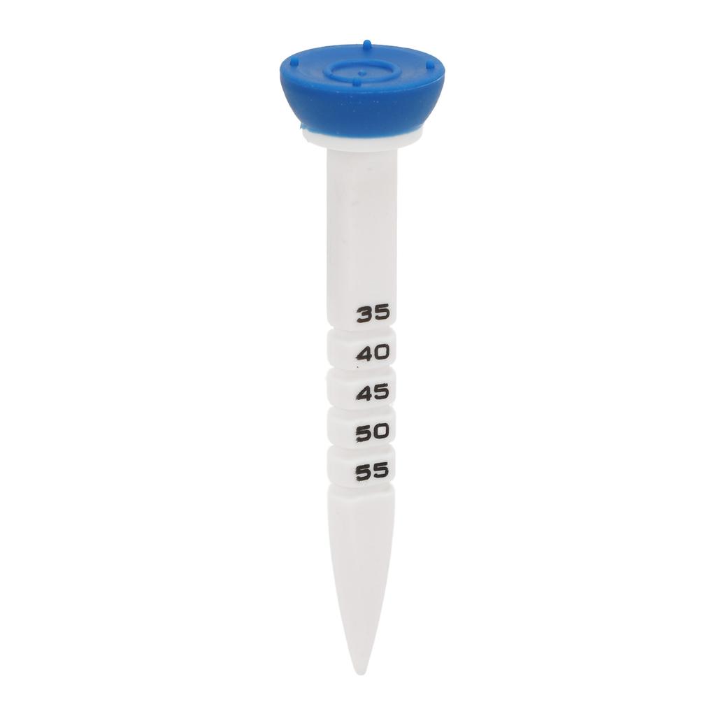 2Pcs Club Ball Tees Height Adjustable Clear Scale High Consistency Accurate Aiming Plastic Club Limit Tees for Outdoor