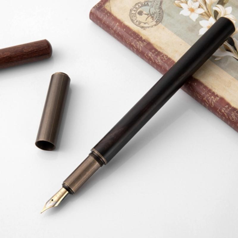 Luxury Fountain Pen, Long Blade Medium Nib Ink Pen Smooth Writing Calligraphy Pen for Sketching, Calligraphy Ink Pen
