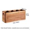 Wooden Cooking Utensil Crock Spoon Fork Storage Holder Silverware Organizer Cutlery for