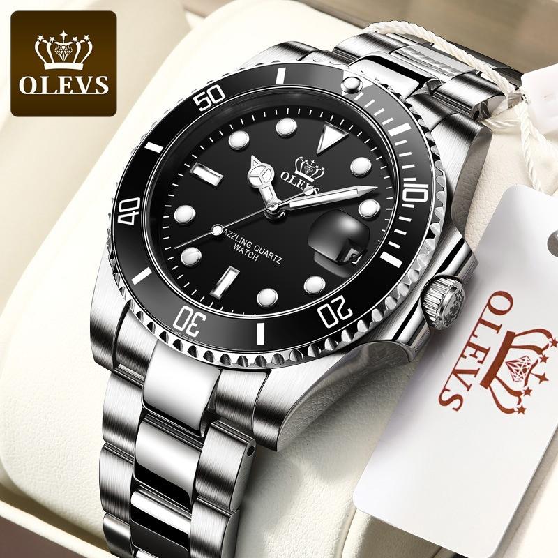 

Новые брендовые часы класса люкс для мужчин, модные кварцевые деловые наручные часы, водонепроницаемые, зеленые, с эффектом призрака, мужские часы