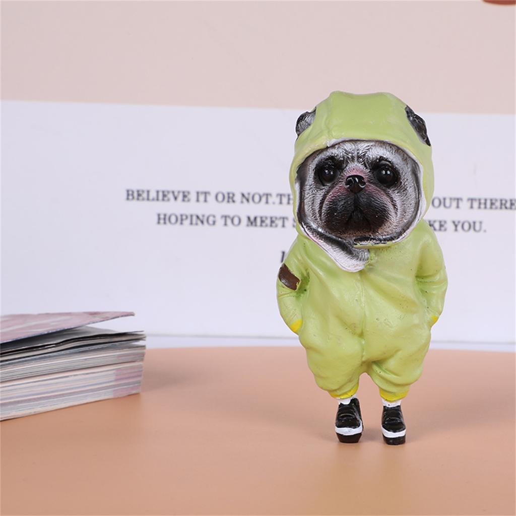 Süße modische Mogwai handgefertigte Puppen Chihuahua SharPei Hund Status Home Decor Figur Zubehör Dekore