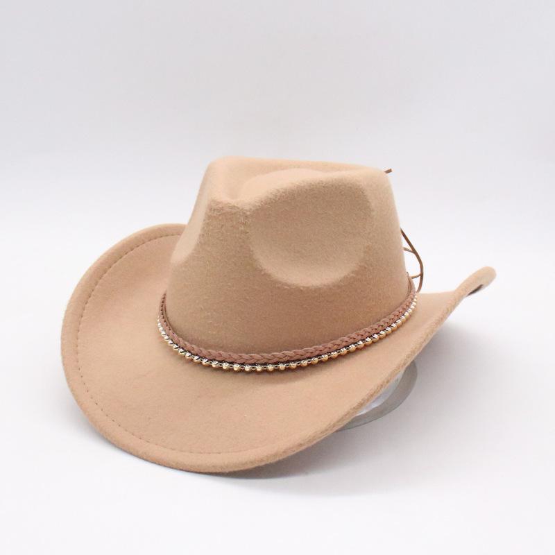 Premium Twist Metal Accessories Hat Cowboy Hat British Style Jazz Hat Men And Women