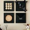 Handmade Wall-Mounted Black Frame for Living Room or Entrance