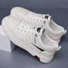 2025 summer new board shoes leather work shoes Korean version casual little white shoes men's versatile and comfortable student board shoes