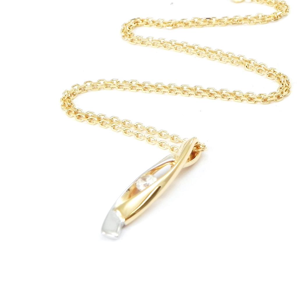 Altesse [I3167] - Dwukolorowy pozłacany naszyjnik „Câlin”.