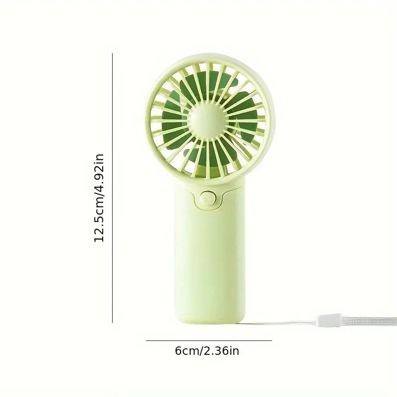 Cute Mini Fan Portable Handheld Fan Lightweight Handy Fan Pocket Low Noise Small Electric Fan for Student Gift Outdoor Fan 2025