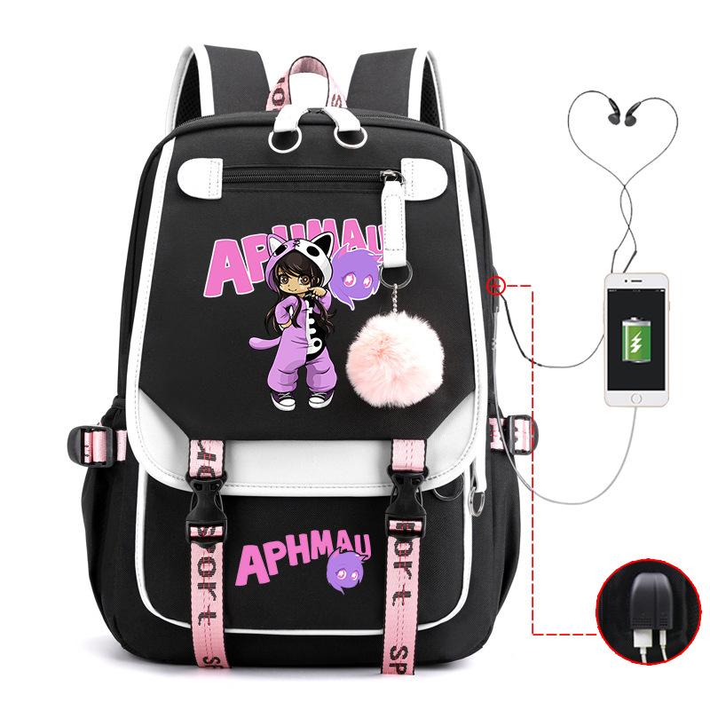 Harajuku Simple And Versatile Junior High School Student Schoolbag Female Lightweight Large-Capacity Junior High School Student Backpack