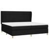 Maison Exclusive - Sommier à lattes de lit avec matelas Noir 200x200 cm Tissu