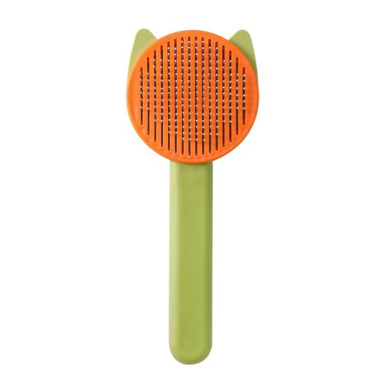 

Pet Comb with Retractable Stainless Steel Needles Grooming Brush Removes Loose Hair Massage Brush