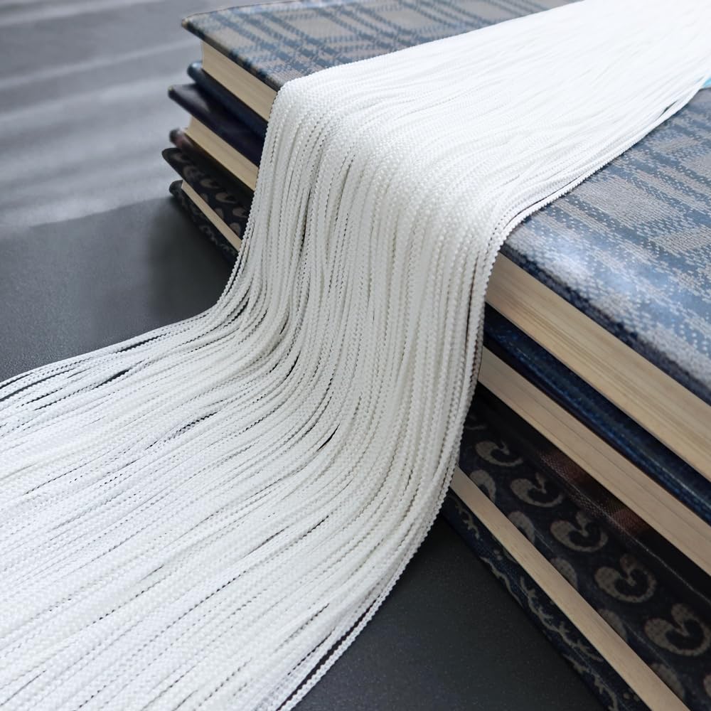 Flame retardant string curtain White 85cm width x 170cm Room divider Scandinavian Made in Japan Washable Stylish Blindfold Modern Commercial use