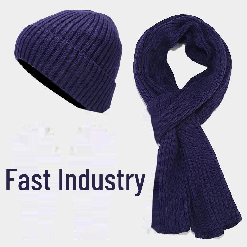 Autumn & Winter Knitted Velvet Warm Hat, Scarf, and Gloves Set - Unisex Cold-Proof Three-Piece Ensemble
