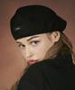 Bajal Retro Label Beret Black