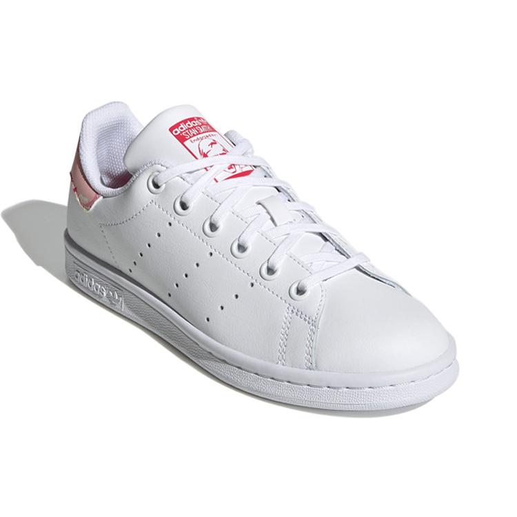 adidas Originals STAN SMITH Low Top Kids' Skateboarding Shoes Pink Floral Tail Teenagers FV7405