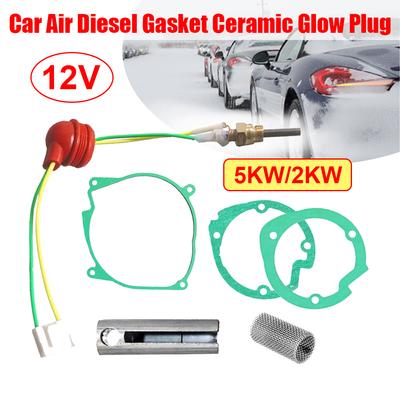 5Pcs Lgnition Plug 12V 5KW Ceramic Plug Diesel Parking Heater Heating Part 4 Holes Red Hat White Plug For Chinese Webasto