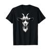 Ziege mit Sonnenbrille T-Shirt Vintage Lässiges Oberteil Für den Alltag Unisex Dehnbar Stilvoll Bequem Vielseitig