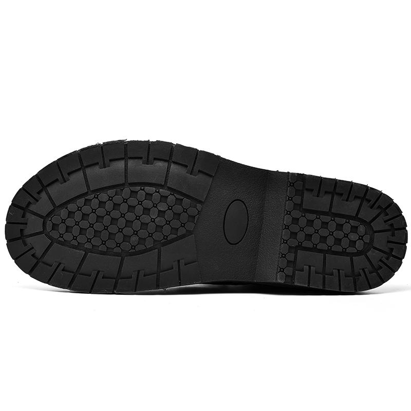 Men's Hand-stitched Leather Shoes Outdoor Casual Shoes