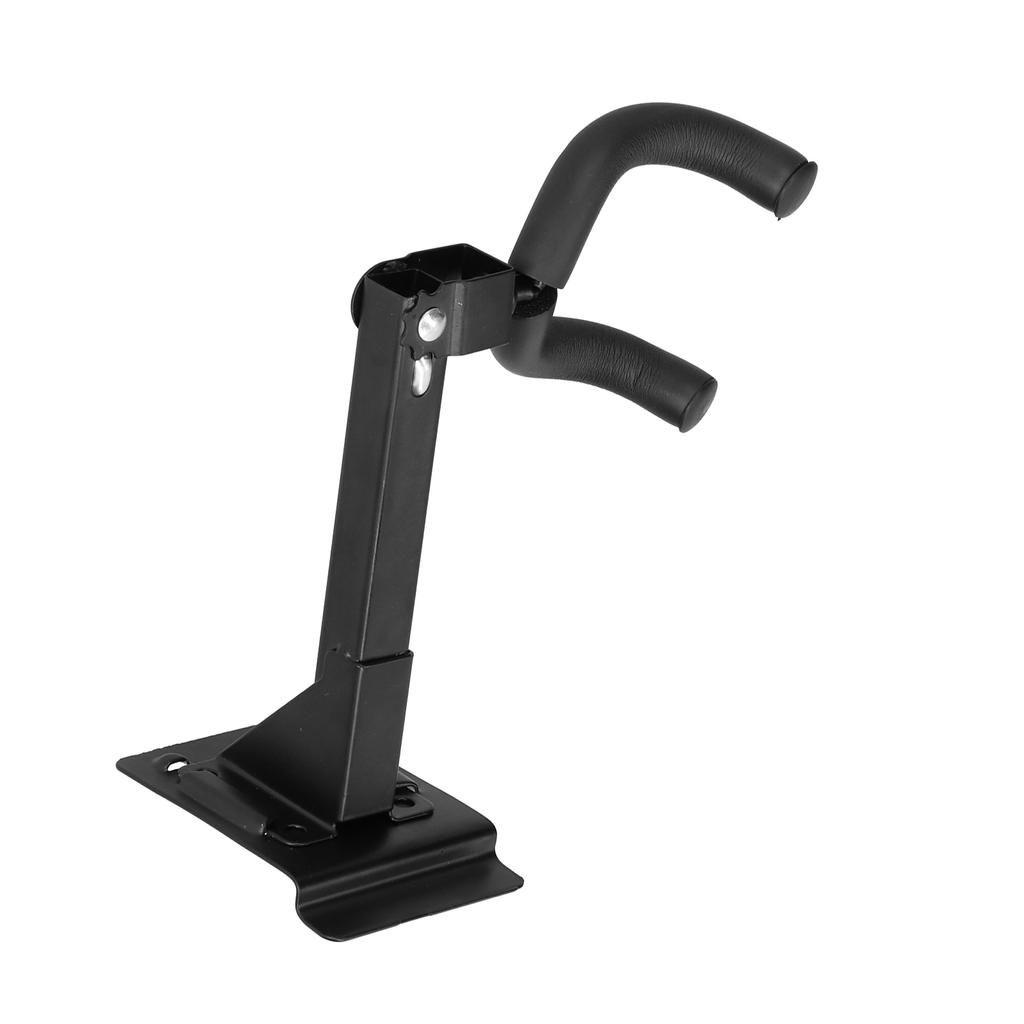 Guitar Long Wall Hook Metal Black Adjustable Mounting Bracket Stand with Base for Ukulele Bass