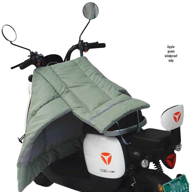 Electric Car & Motorcycle Winter Windshield Quilt - Thickened Velvet Leather