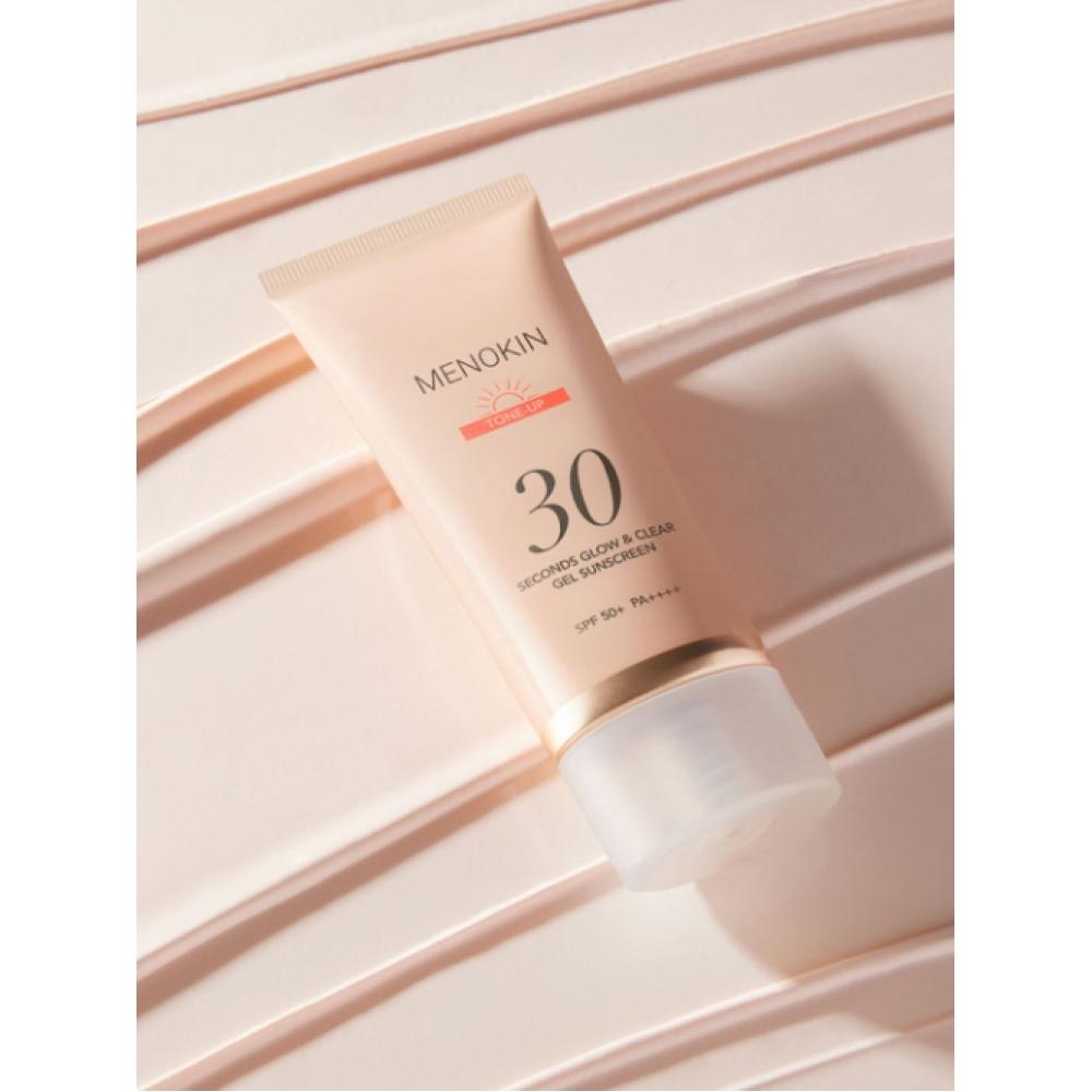 Menokin 30 Seconds Glow   Clear Gel Sunscreen Tone Up 50ml