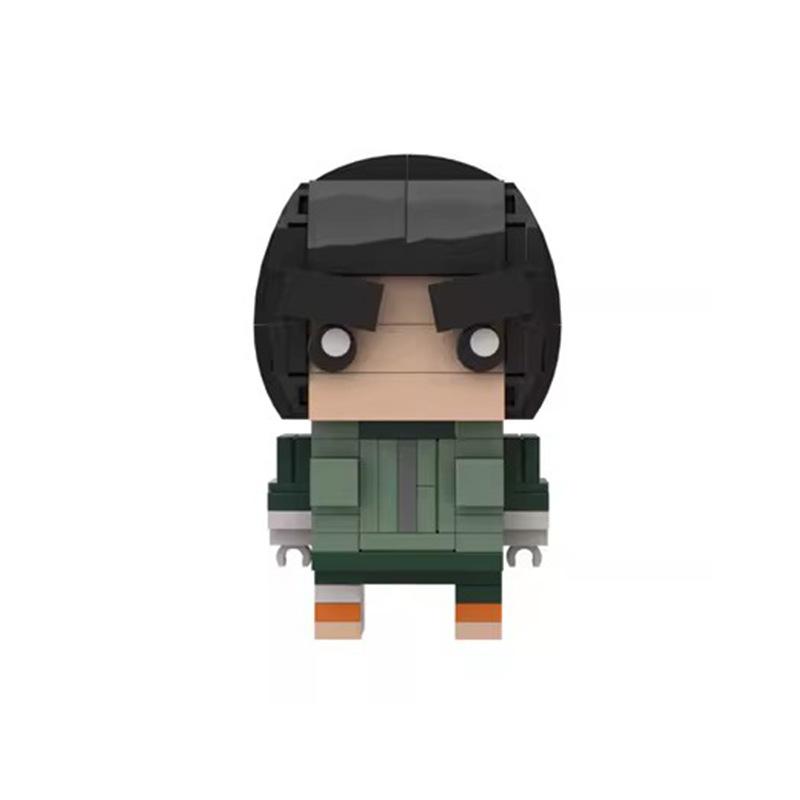 Building Block Compatible With Small Particle Naruto Square Head Kakashi, Sai, Naruto, Konoha Set