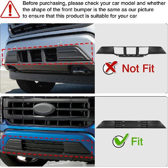TOP-MAX License Plate Bracket Compatible with 2021-2023 Ford F150 3.3L V6 5.0L V8 Accessories, Front Bumper License Plate Holder Frame Replace for