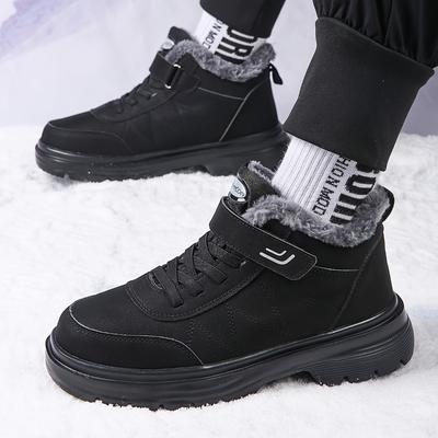 Herrenschuhe Schneestiefel Sneaker Herren Freizeitschuhe Outdoorschuhe Schnürschuhe Damen Schneestiefel Rutschfest Damen Stiefel Mann Baumwollschuhe