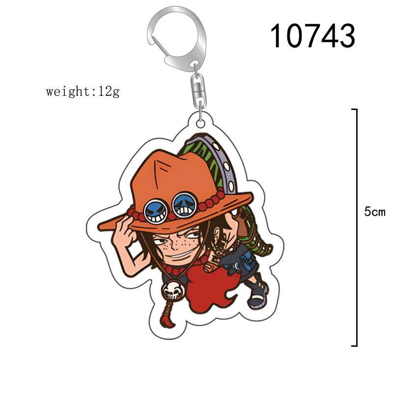 Acrylic Key Chain for One Piece Monkey D. Luffy Franky Trafalgar Law Bepo Nico Robin Acrylic Key Buckle Anime Peripheral Pendant