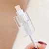 3pcs Set Peony Flower Suitable Charger Protective Cover 20w Data Cable Protective Cover 14 15 Protective Cover Charger Cable 18W Transparent Case