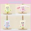 Bunny Transformative Plush Keychain Cartoon Dress Up Rabbit Toy And Keyring