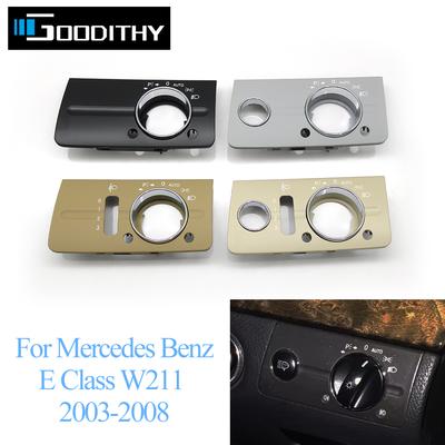 RHD Right Hand Drive Dashboard Head Lamp Headlight Switch Cover Trim For Mercedes Benz W211 E Class320 350 550 2003-2008