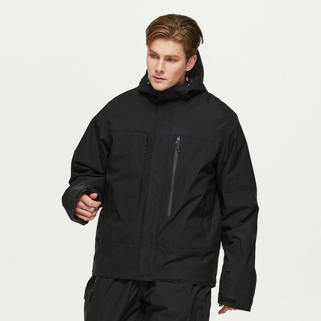 Hooded Ski Jackets for Men and Women Outdoor Winter Warm Snowboarding Jacket Waterproof Windproof Skiing Jacket Unisex Breathable Insulated Snow Coat