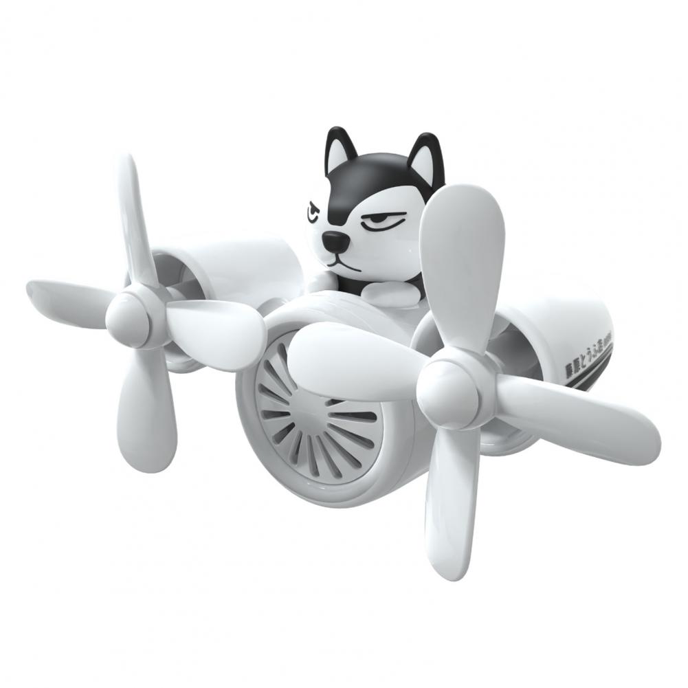 Portable Car Air Freshener Unique Dual Fan Design Portable Car Diffuser with Cartoon Shape Refreshing Air for Automotive