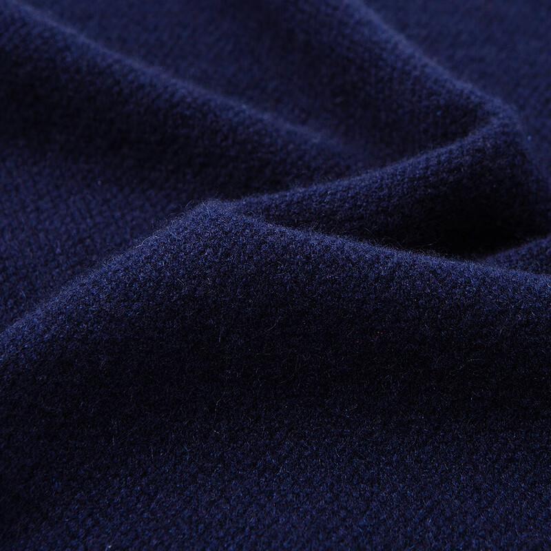 FAPAI Men's Solid Polo Neck Cashmere Sweater