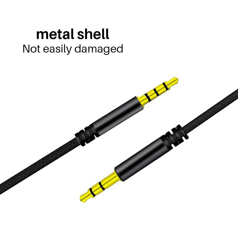 O Kabel 3,5mm samec-samec o Aux kabel s mikrofonem pro telefon, sluchátka, auto