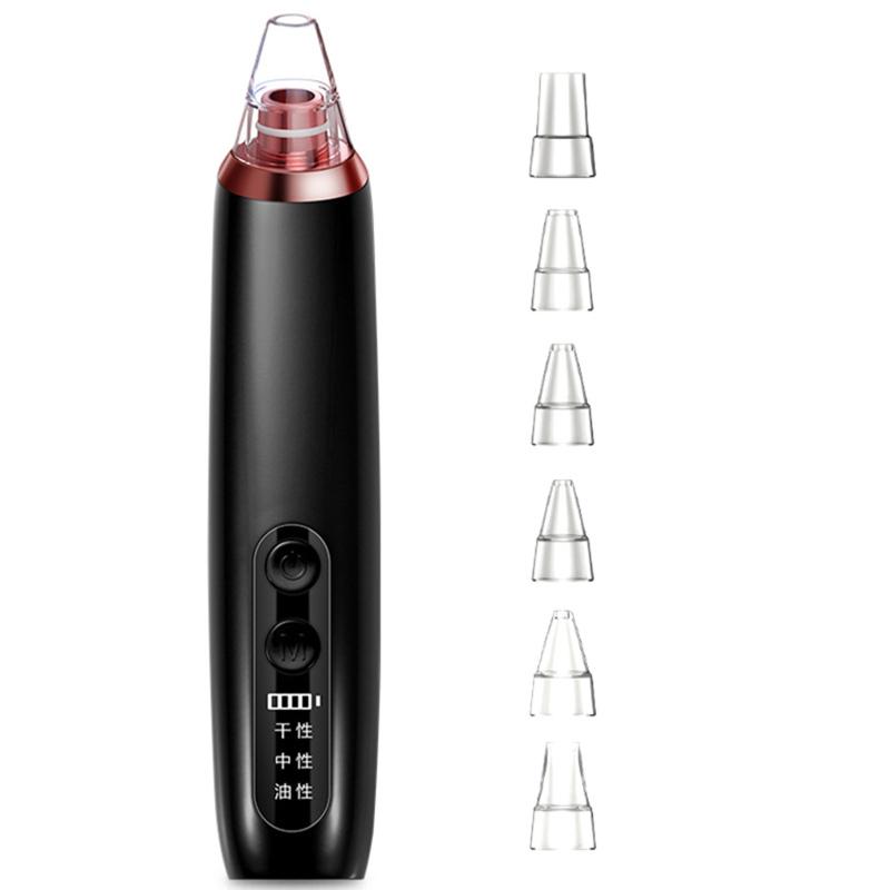 

Электрический нос черный угорь очиститель пор лица акне прыщи инструмент красоты лица с 6 всасывания