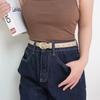 Belt Summer Brown Belt with Fine Matching Western Pants Simple and Versatile Belt 2026 New Fashion Decoration